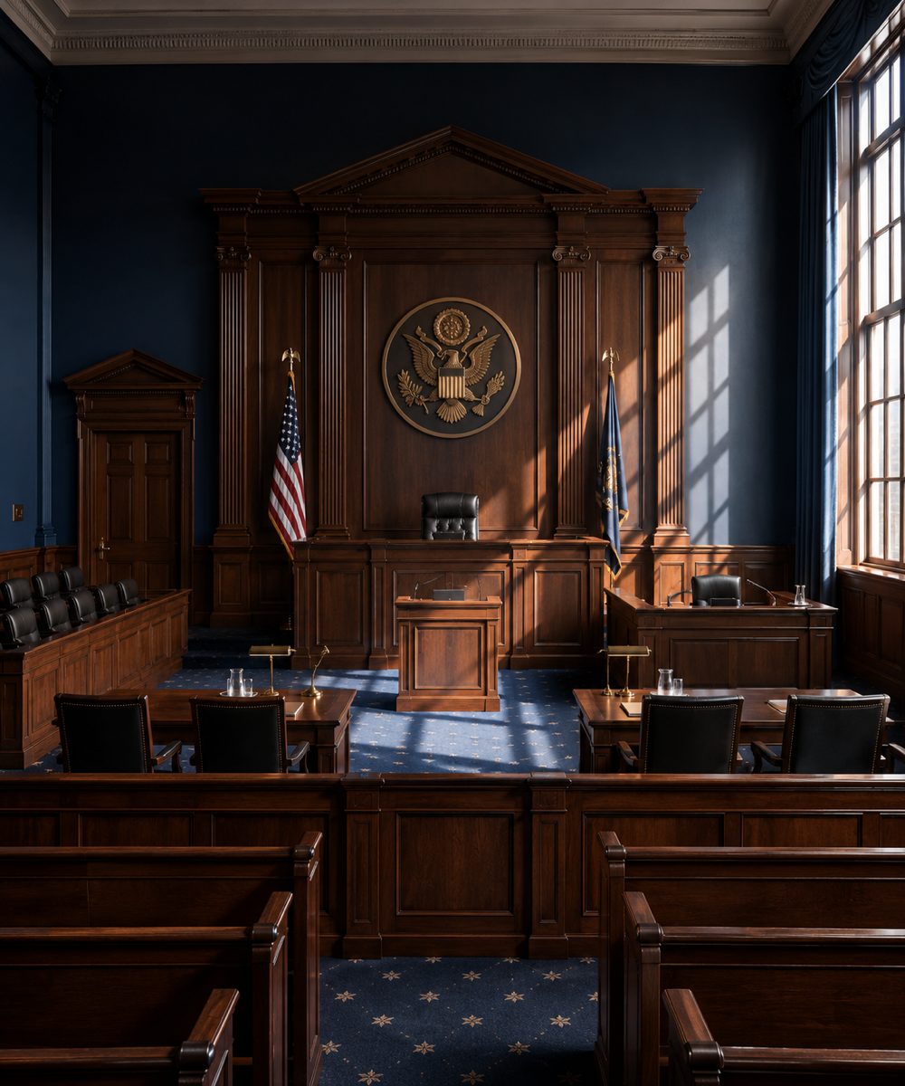Federal courthouse and government architecture tied to federal criminal defense advocacy